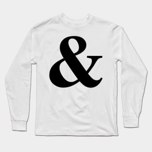 Plural Pride Ampersand! - black font Long Sleeve T-Shirt